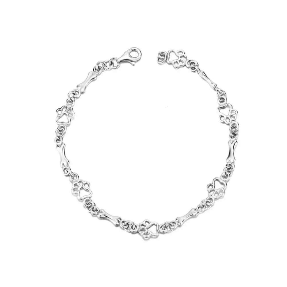 S925 Sterling Silver Two-Tone Chain Bracelet for Women Light Luxury Exquisite Simple Elegant Versatile Jewelry In Stock