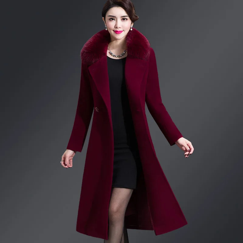 2025 Highquality Fashion Woolen Coat Women Autumn Winter Mediumlength Korean style Casual Outerwear JK286 251216