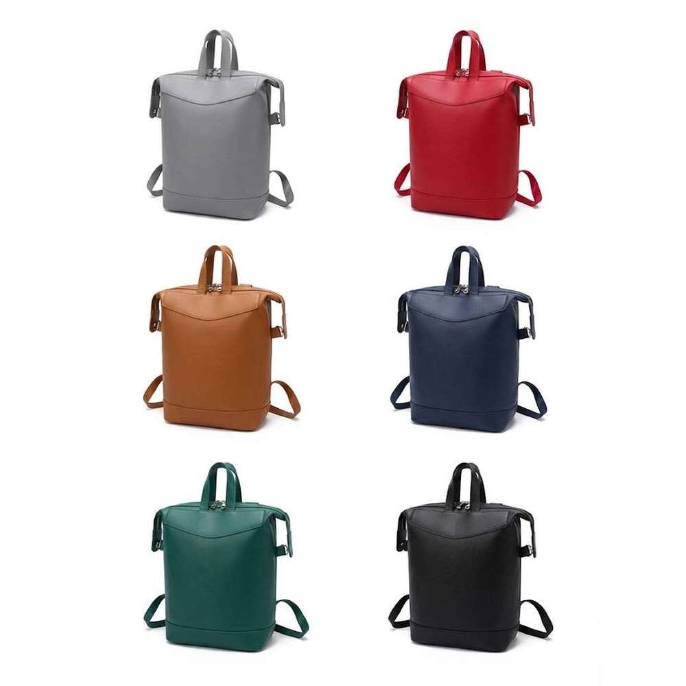 Designer Luxury Geometric Pattern Backpack 40cm Large Capacity PU Leather Rucksack Fashion Men Women Travel Bag Adjustable Strap Schoolbag Computer Pack