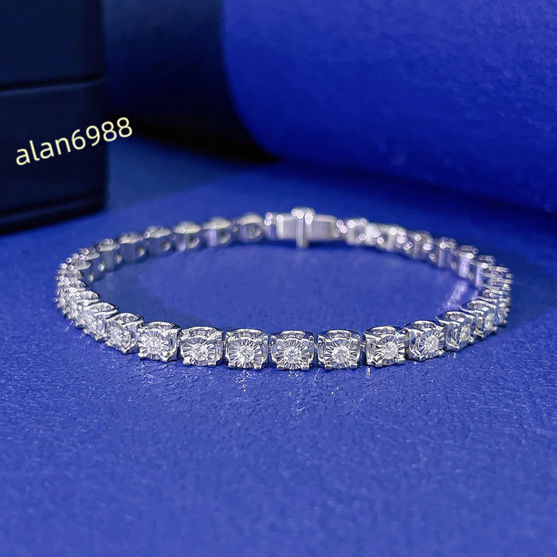 Luxeora Custom 02ct Lab Diamond Tennis Bracelet 18k Solid Gold for Men Women for Party Gift IGi for Gia Certified