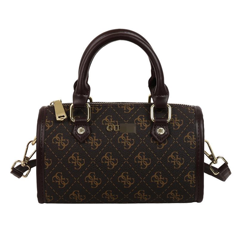 designer bag Handbag Shoulder New Large Capacity Simple Commuter Crossbody Letter Print Round Barrel Bag