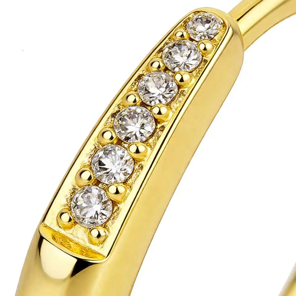 Nail Shape Earrings for Women: Rose Gold Plated with Micro Inlaid Round Crystals, American Style Fashion Jewelry for Daily Wear, Party & Special Occas