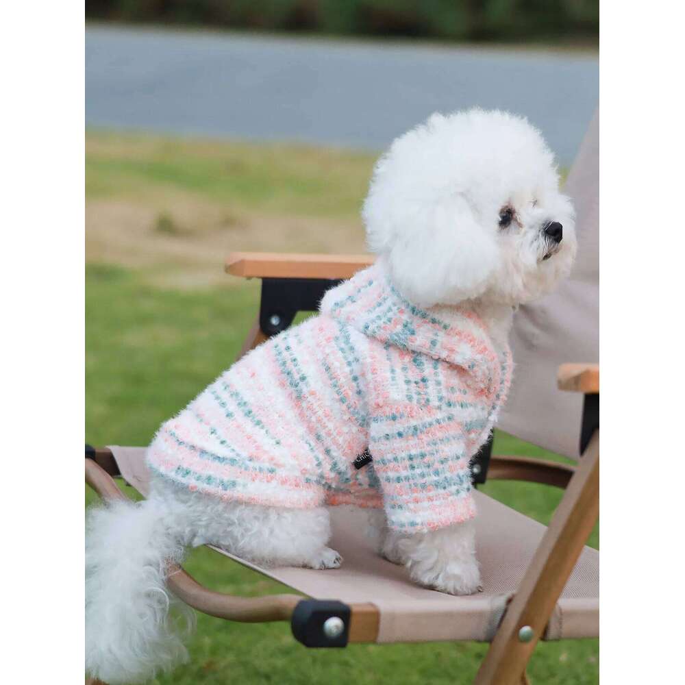 Dog hoodie with hat on both feet, Yorkshire Xishi fashionable pet clothes, suitable for spring and autumn, small body puppy 26L0104