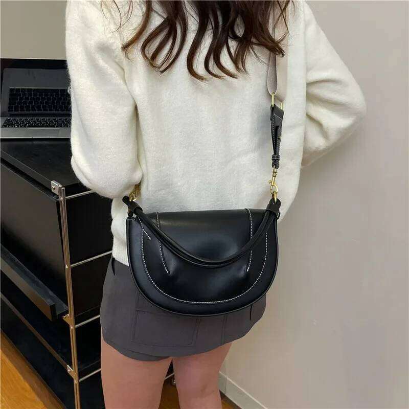 Fashion Package Cover Type Shoulder Solid New Women's Bags On Sale 2025 High Quality Pu Sewing Thread Crossbody Bag