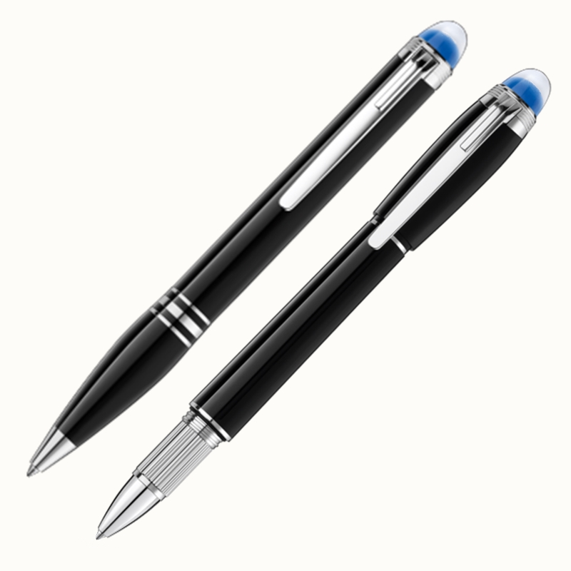 Blue Statr Head Star-W Series Rollerbll/ballpoint Pens Monte Writing Stationery Luxury Office Supplies Pen As Gift