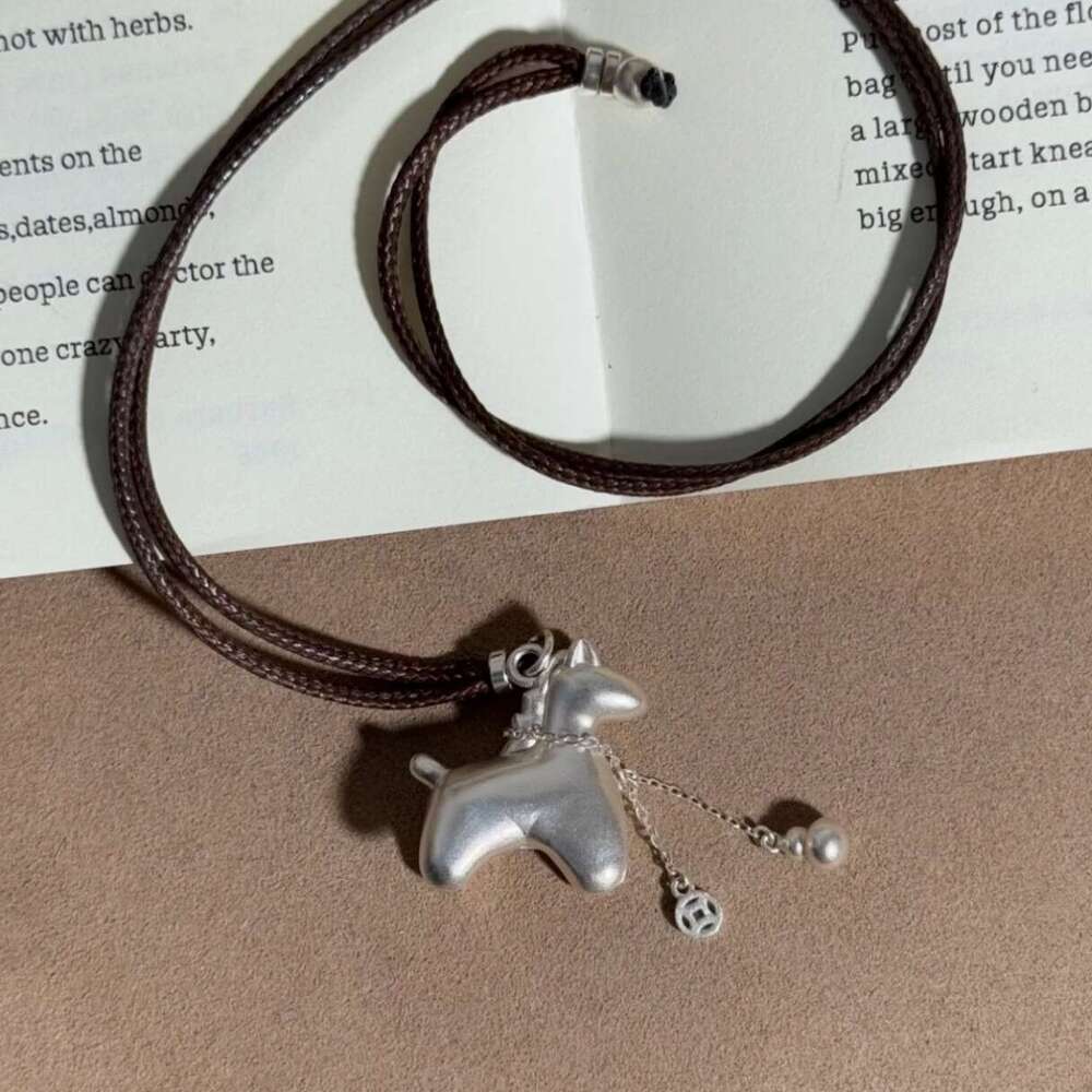 Fortune Little Horse Fulu Wealth Tassel Copper Coin Gourd Couple Long Sweater Chain Necklace Women Pendant Accessories Men