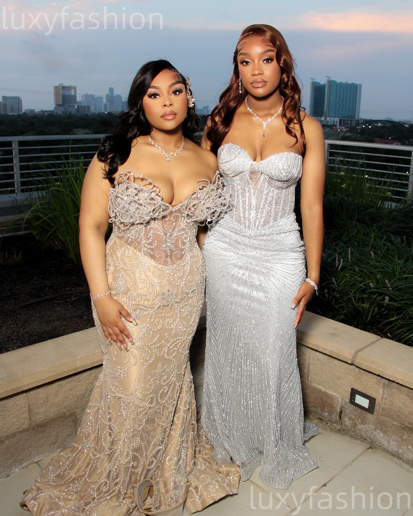 2026 Aso Ebi Champagne Mermaid Prom Dresses Illusion Beaded Sequined Illusion Evening Formal Party Second Birthday Engagement Gowns Dress For Special 