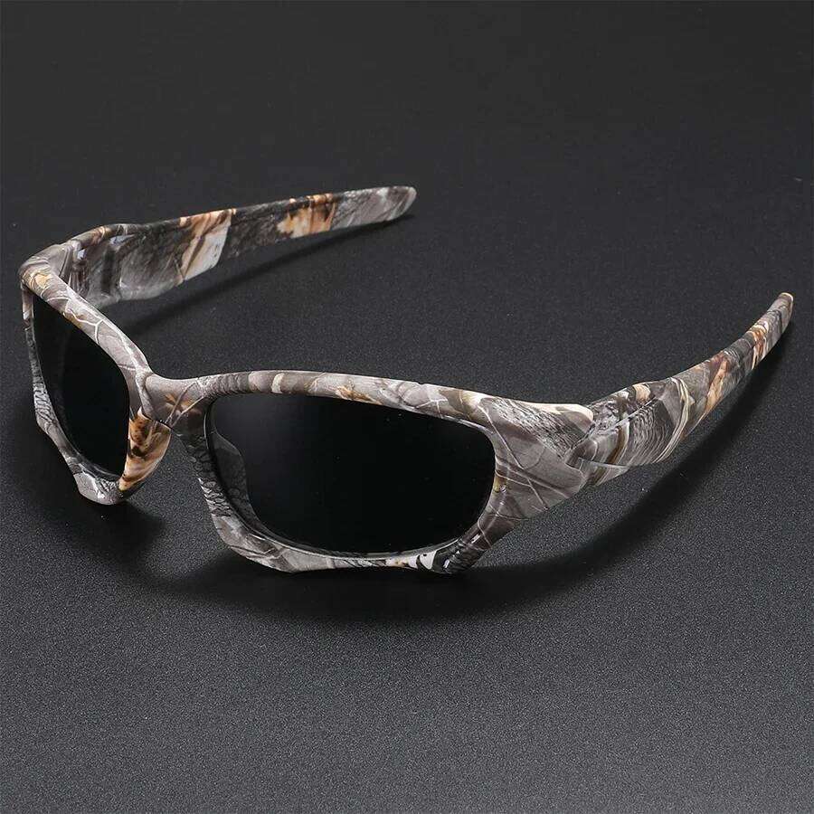 New Outdoor Sports Polarized Sunglasses Men Curve Cutting Frame Stress-Resistant Lens Shield Sun Glasses Wome Driving X260104