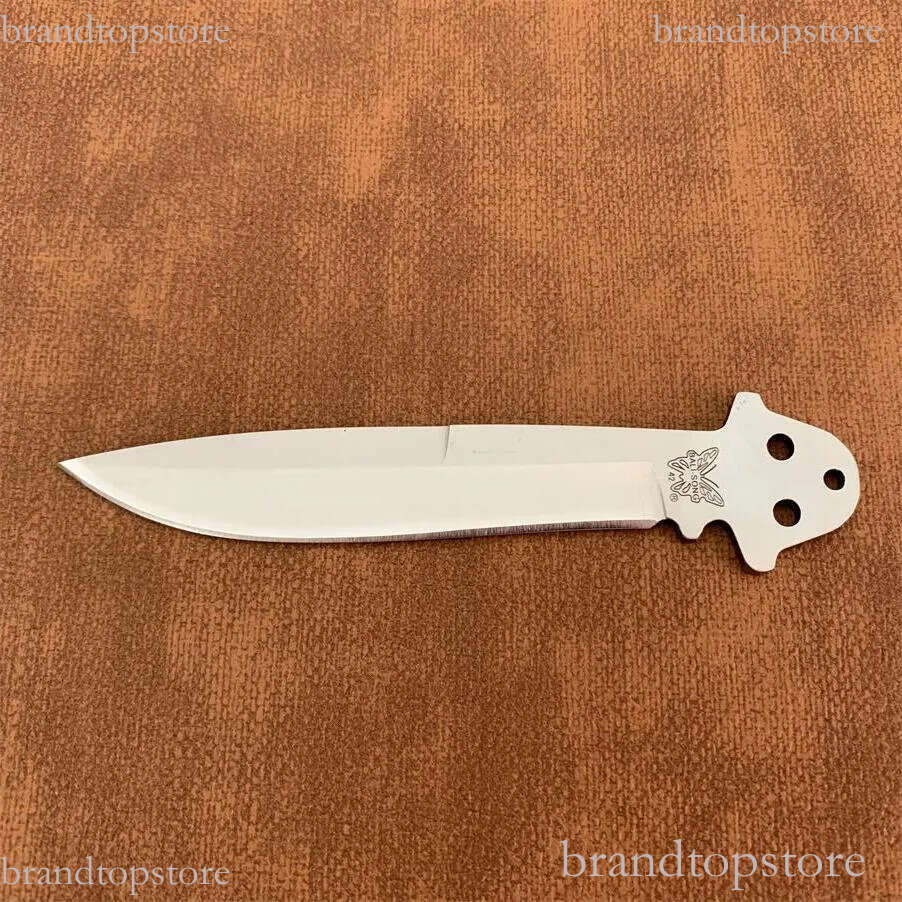 8Models BM42 Trainer Free-swinging Knife 3.74 440C Plain Blade, Stainless steel Handles For BM40 BM41 BM43 BM46 BM47 BM49