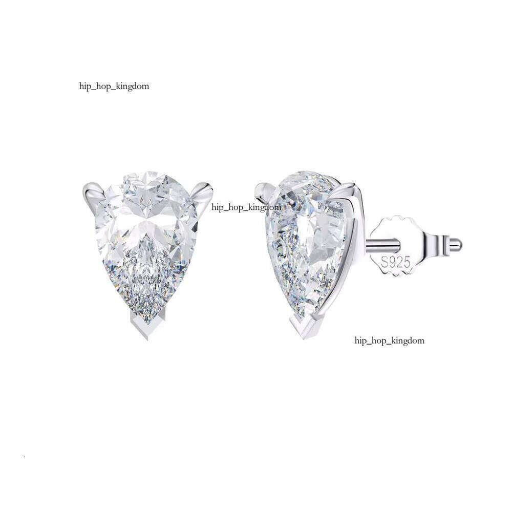 Rinntin LZE02 Luxury VVS Moissanite 8A VVS Moissaniteia Designer Earring Set Wedding 925 Sterling Silver Stud Jewelry Earrings for Women