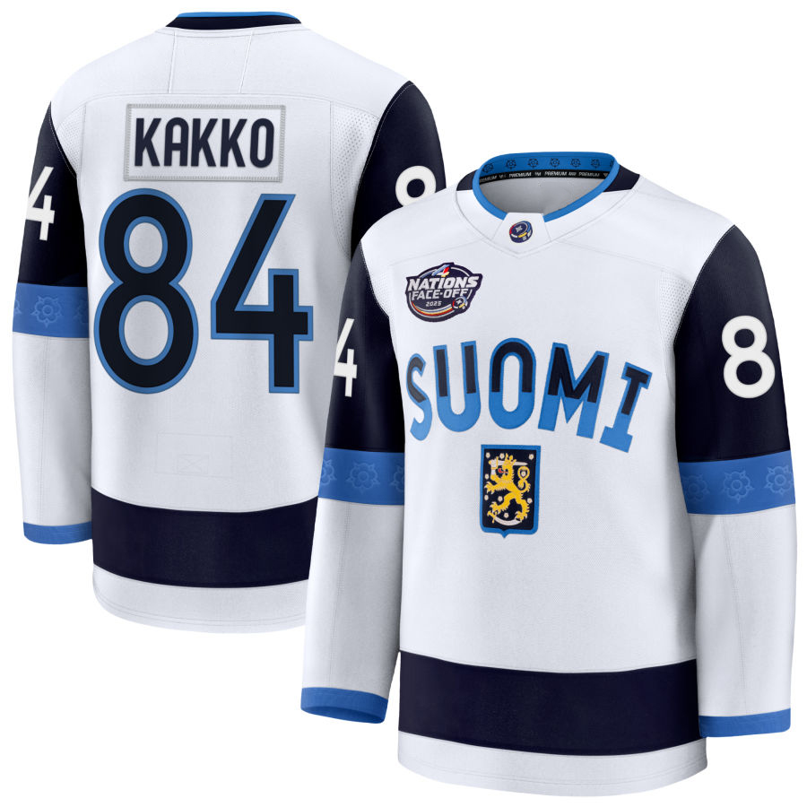 96 Mikko Rantanen team Finland hockey jersey 2026 olympices jersey 16 Aleksander Barkov Sebastian Aho Kaapo Kakko Ukko-Pekka Luukkonen Hintz Anton Lun