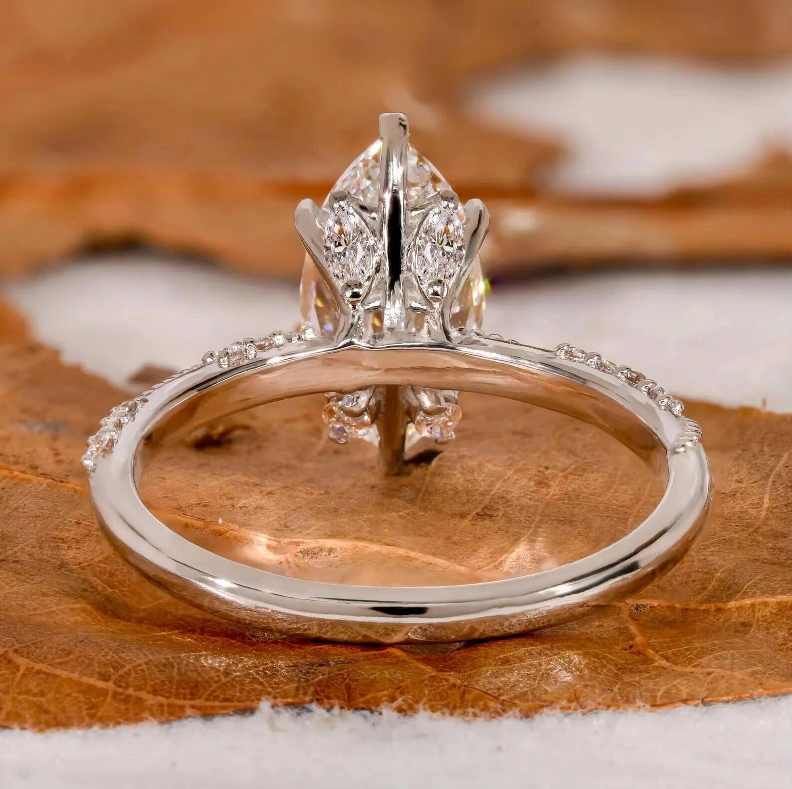 14K Solid Gold Lab Grown Diamond Engagement Ring IGI Certified HPHT Jewelry Bridal Gift Customer Lab Diamond Ring