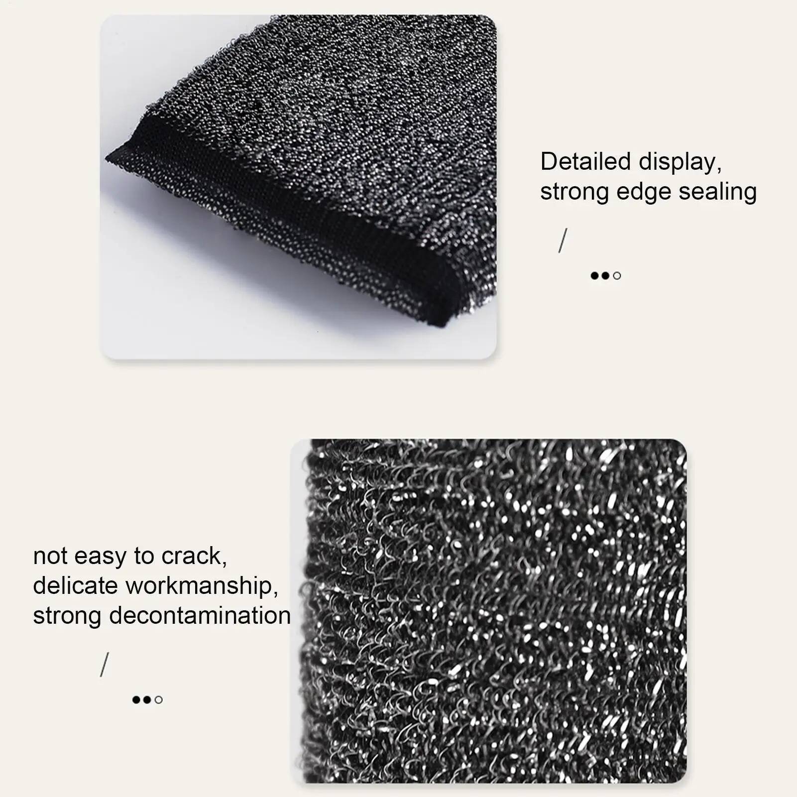 6Pcs Kitchen Dishwashing Does Not Hurt Pot Artifact Household Scratch-free Sponge Wipe Brush Cleaning tools ddmydog