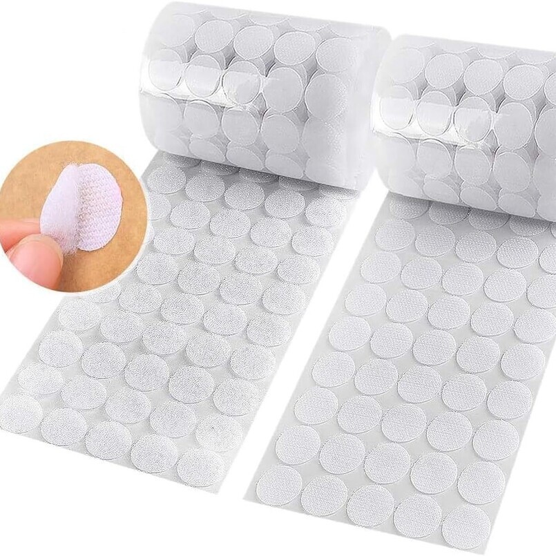 Dot Double-Sided Strong Hook and Loop Self-Adhesive No Trace Car Sofa Cushion Bed Sheet Fixing Tape with Adhesive