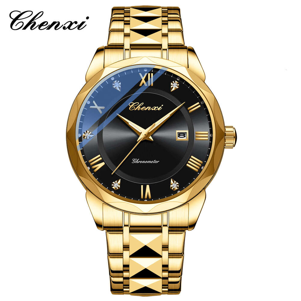 Fashion Steel Band Quartz Watch Business Men's Calendar Luminous High end brand niche design waterproof watch