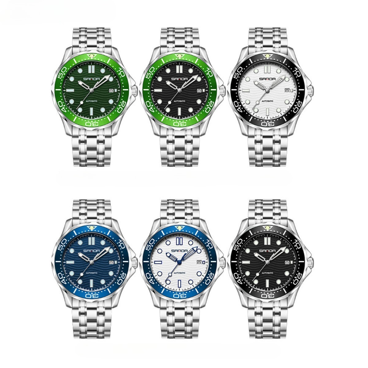 2026 New Mechanical Watch Waterproof Watch Calendar Luminous Rotatable Bezel Men Women Diving Mechanical Watch Original Watch Design Watch Factory Dir