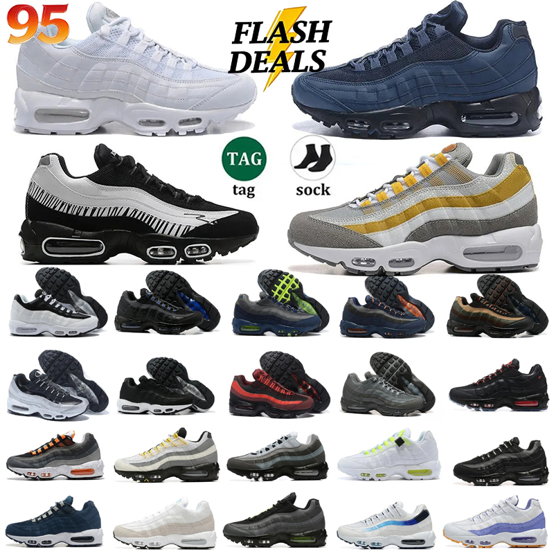 Free shipping designer shoes 95 running shoes Men OG Neon Hyper Turquoise Triple Black White Greedy Volt chaussures Mens Trainers Outdoor Sports Sneakers