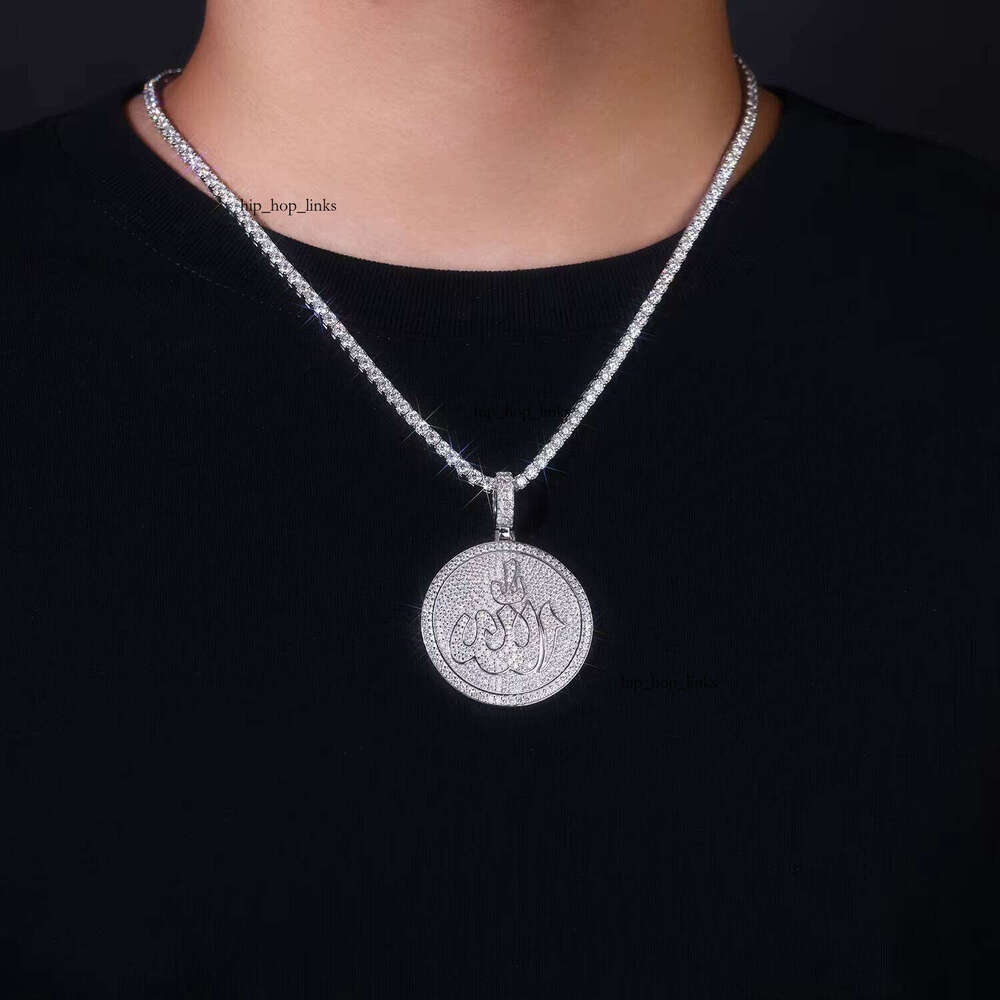 Zanlong P15391 Alamo VVS Moissanite Pendant, GRA Certified Laboratory, S Pure Sier, Hip-Hop West Coast Men's Jewelry