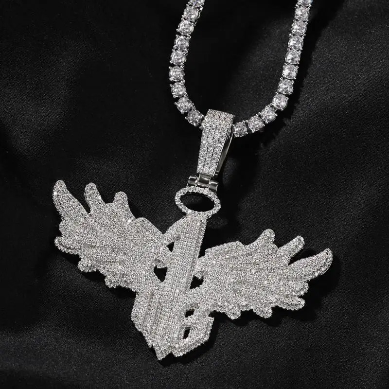 Mens Personality Is Cool Has Large Wing Pendant Copper Inlaid Zircon Fashionable Street Necklace Trend 251230