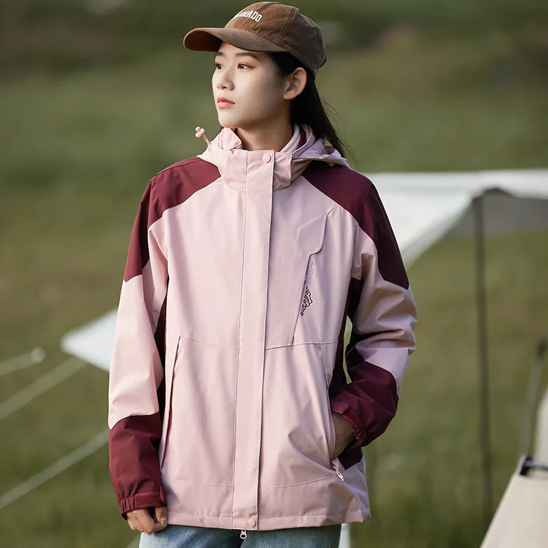 Woman Outdoor Jackets Hiking Jacket Waterproof Windproof Camping Coat 100 Nylon girl Sports Versatile 251231