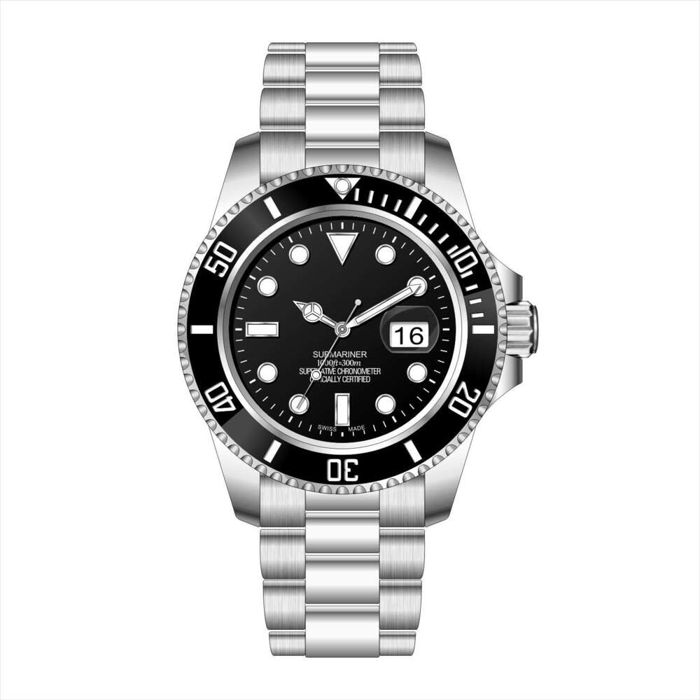 R O LEX Business Fashion Men's 42mm Waterproof Luminous Quartz Watch