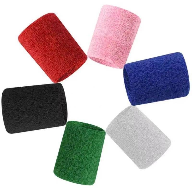 Cotton soft Absorb sweat wristbands gym sport wrist support protection cycling running outdoor sports wrist band fuzzy towel cuff Ankle