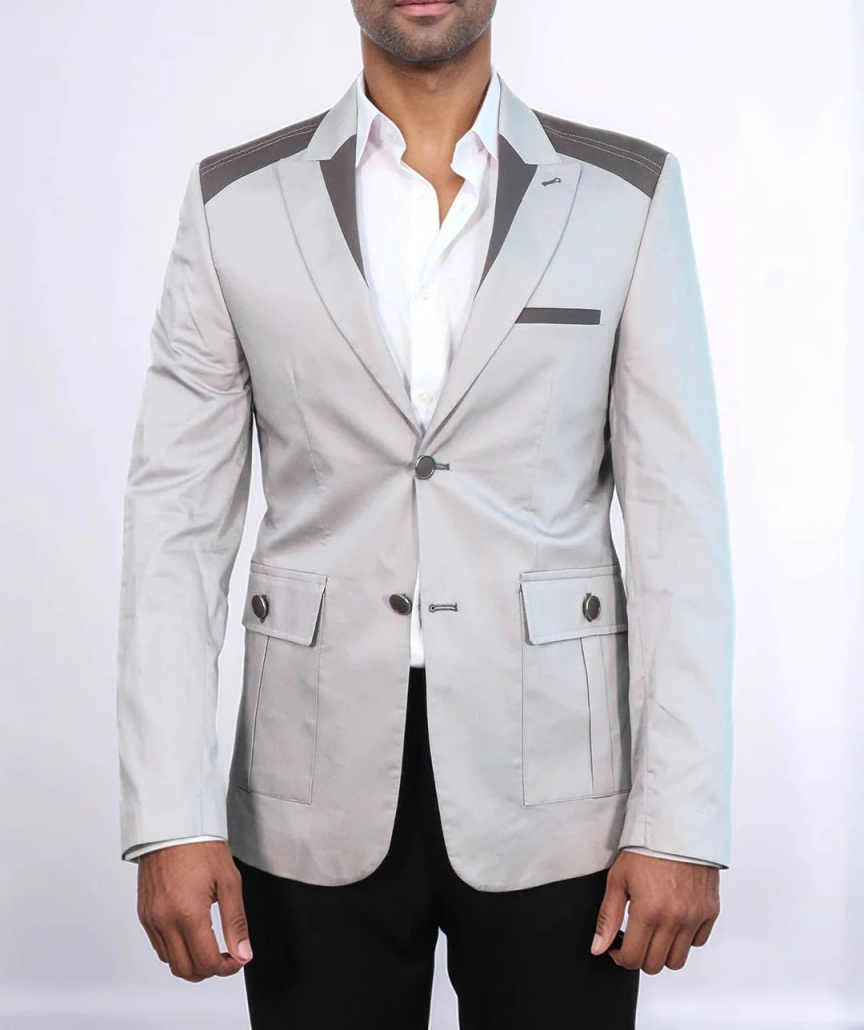 Minimalist Men's Suit 2 Pieces Blazer Pant Single-Breasted Peaked Lapel Formal Occasion Party Banquet Commute Suit Customized