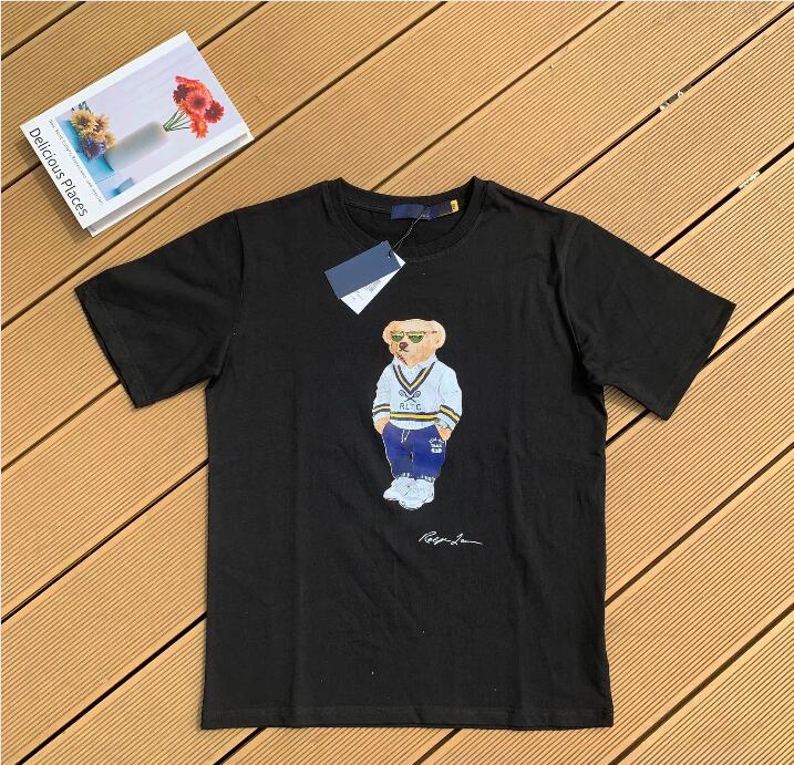 Hot Sell Ralphitys polo t shirt Designer men's shirt polo shirt brand lapel large Size casual loose solid color cotton embroidery short sleeve T-shirt size S-XL