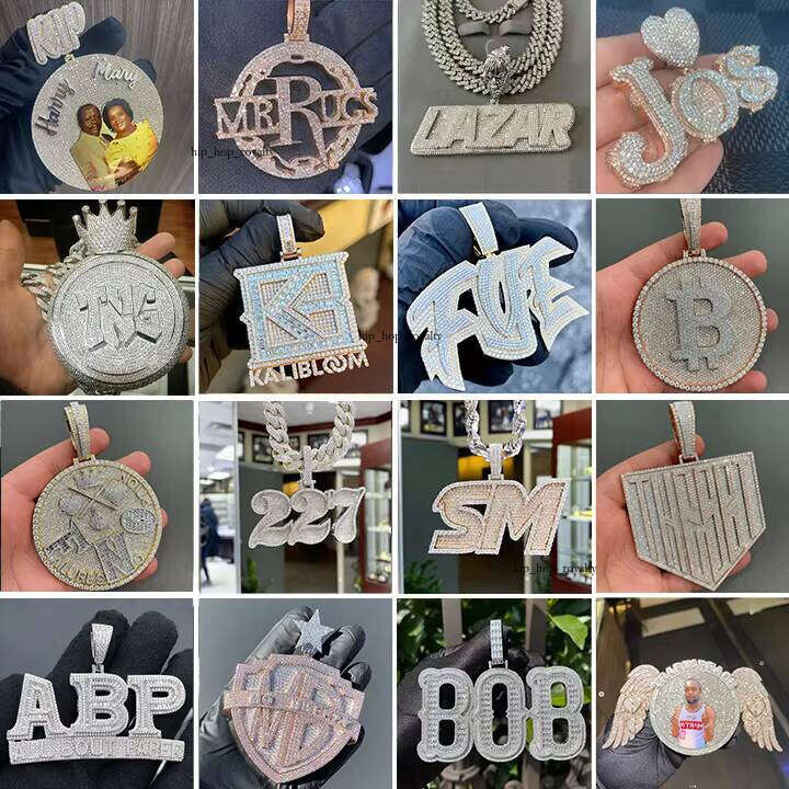 Manufacturer Long Stick Bread Hip Hop Jewelry VVS Moissanite Pendant