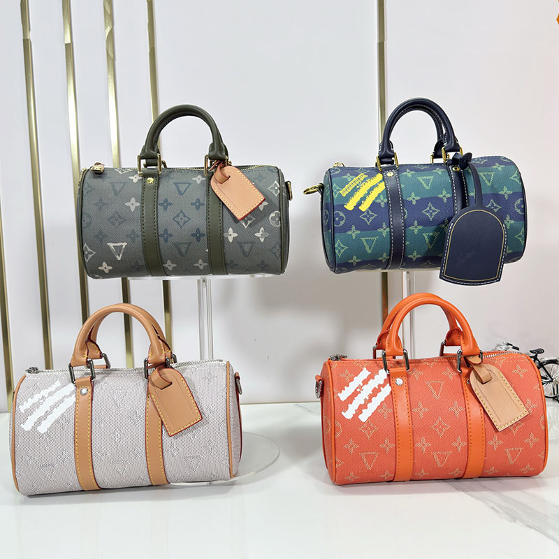 Luxury Designer Men Duffle Graffiti Crossbodys Bags Keepall 25 Shouder BB Polka Dot Pillow Bag Women HandBag Letter Print Sacoche