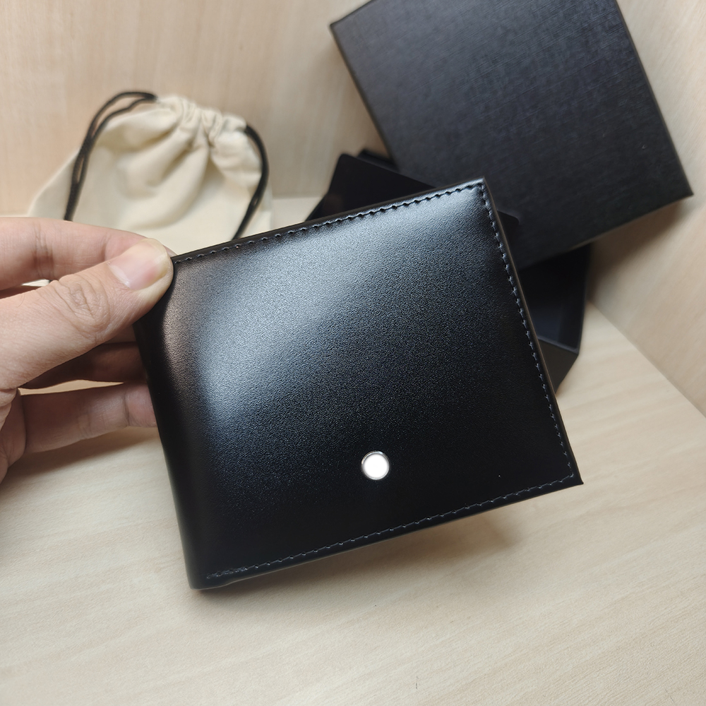 New best-selling men's leather wallet luxury gift brand designer credit cardholder original packaging coin storage bag multi card slot ultra-thin mini Purse