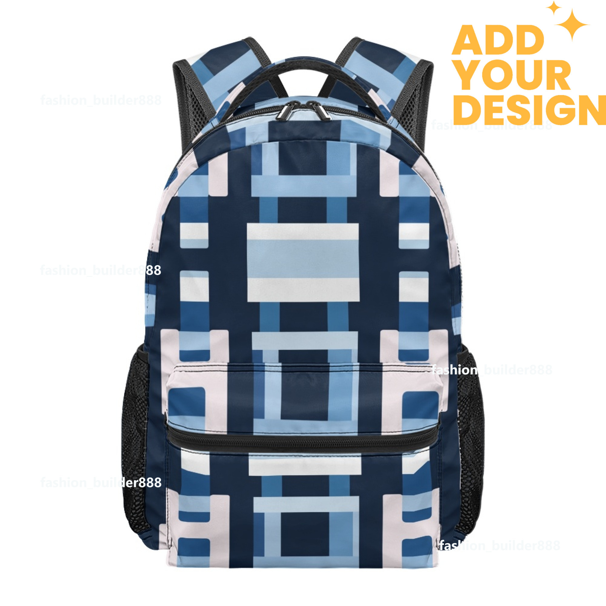 Custom H Fashion Student Backpack Luxury Horse Pattern Unisex All Over Print Backpack Laptop Bag Travel Bag H1