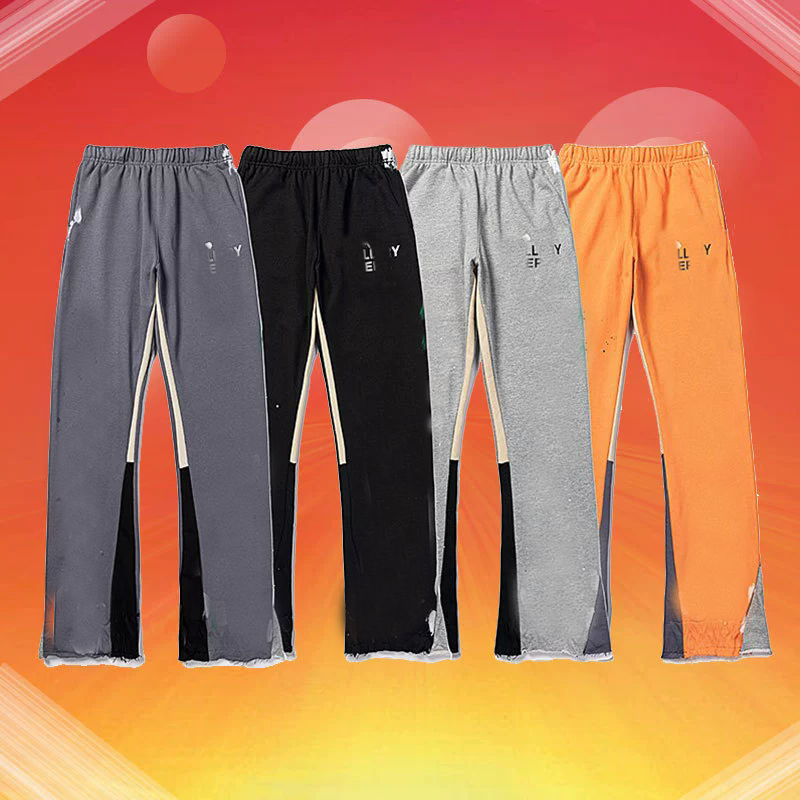 Men's Pants Tie Dye Sweatpants Fashion Y2K Retro Men's Women's Hip Hop Letter Loose Casual Stretch Waist Jogging Pants