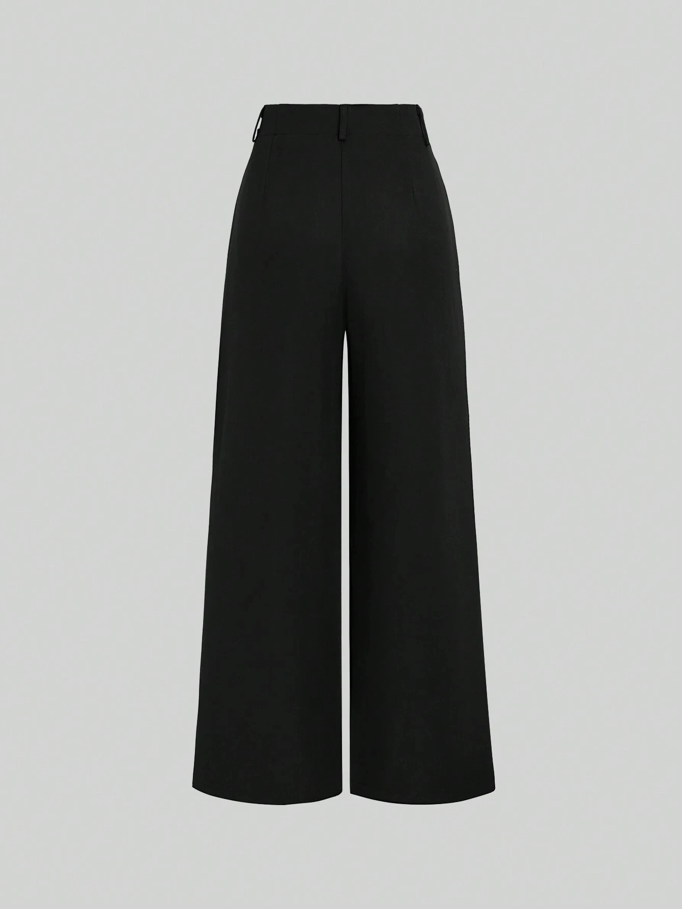 Womens Elegant Jacquard Pleating WideLeg Pants OfficeCommuting Solid Color Loose Casual Suit AutumnWinter 251218