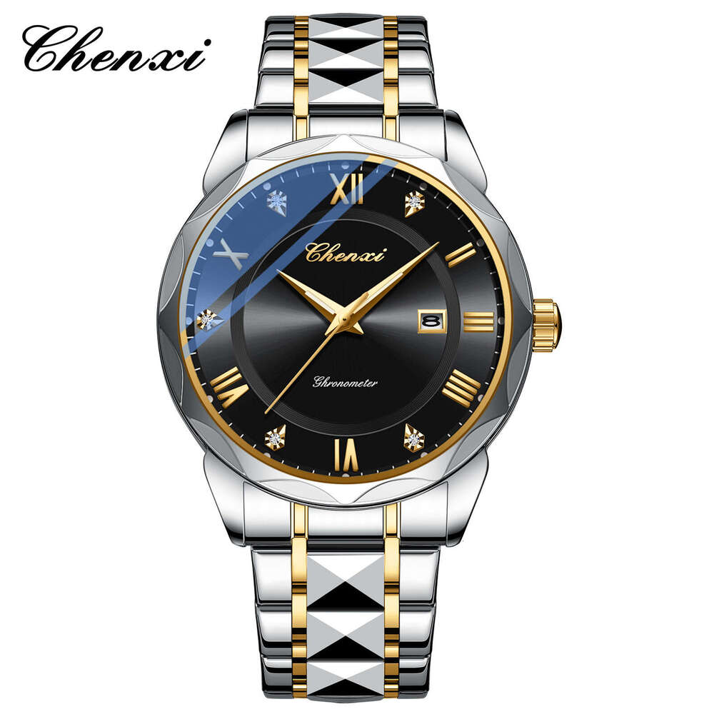 Fashion Steel Band Quartz Watch Business Men's Calendar Luminous High end brand niche design waterproof watch