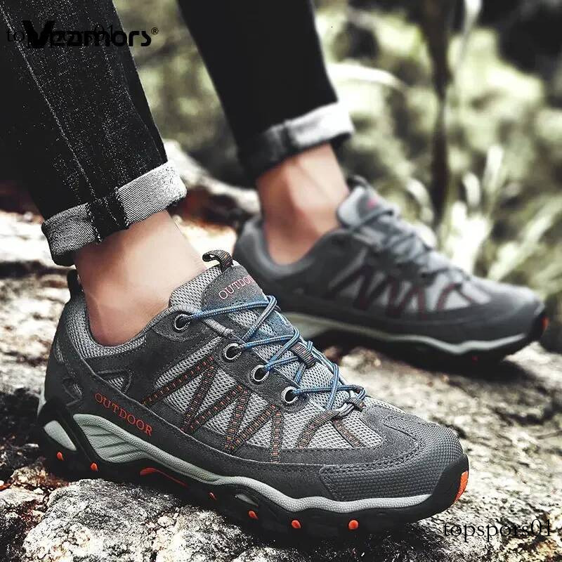 Unisex Outdoor Wear-resistant Hiking For Men Women Non-Slip Tactical Climbing Shoes Breathable Trekking Sneakers