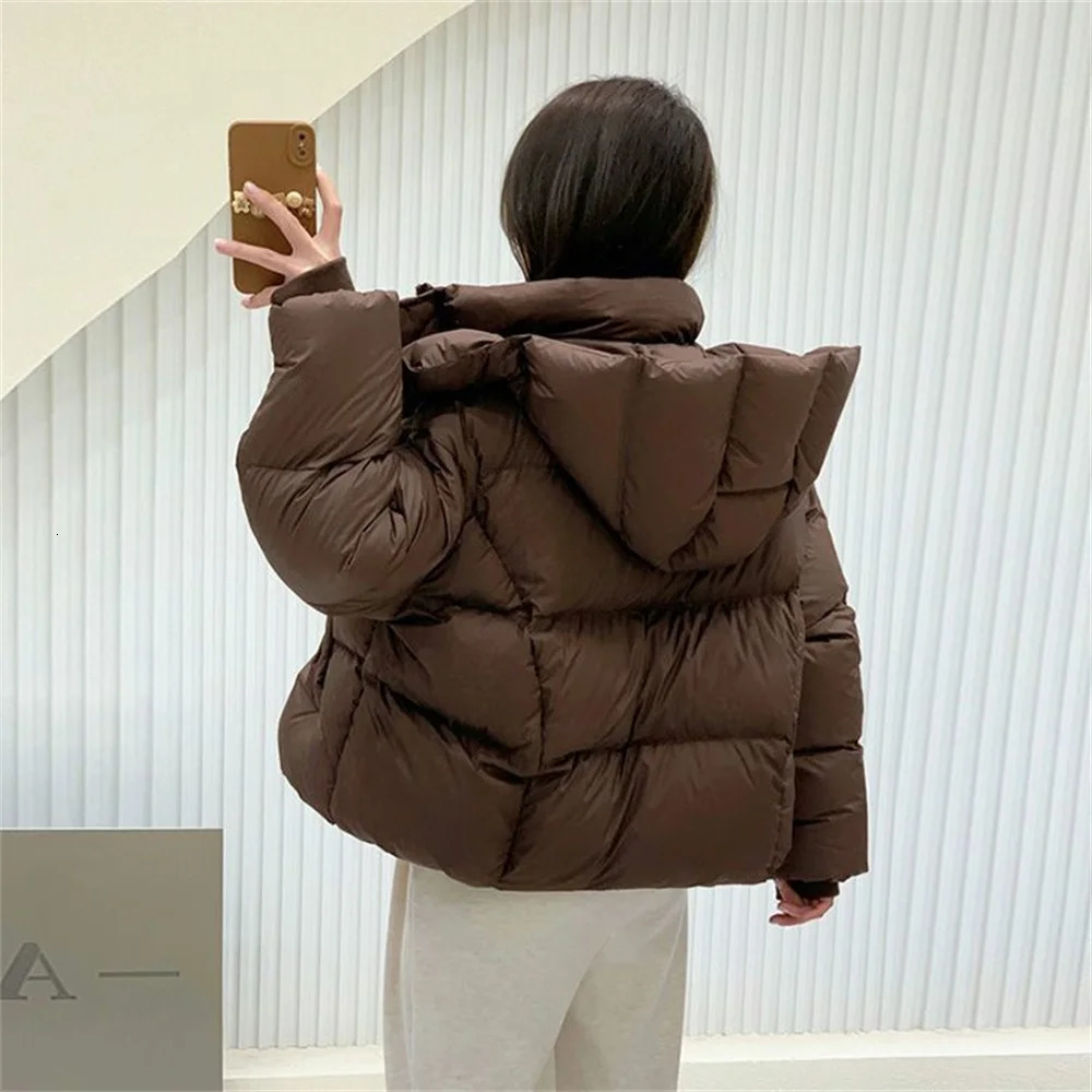 Parkas Women Winter Down Cotton Jacket Coat Ladies Hooded Outwear Parka Thick Cotton Padded Female Warm Overcoat Tops 251225