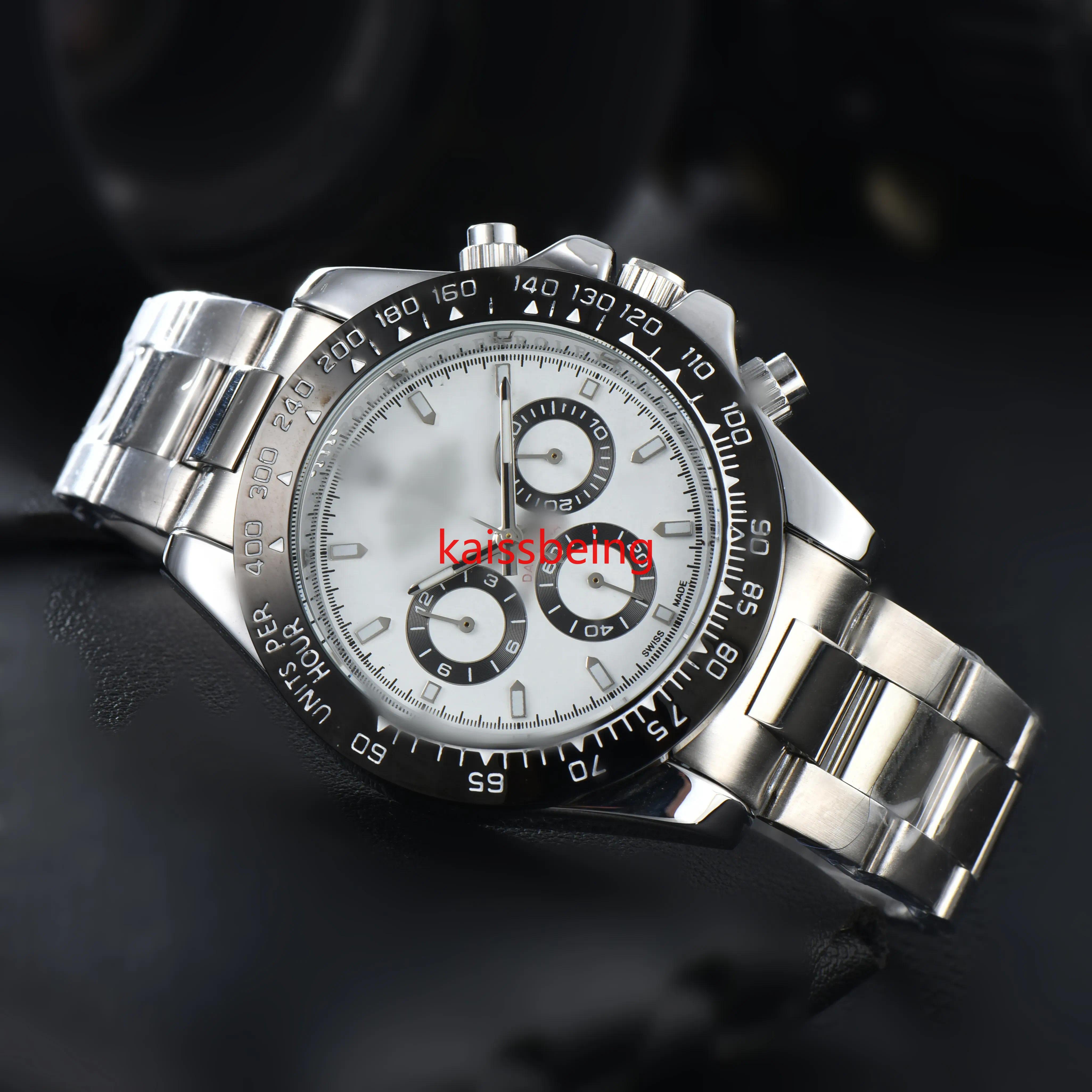 2026 Mens DAY TONA Automatic Movement watch multifunction Wristwatch Designers Men Watches Stainless Steel Strap Gold Wristwatches Montre de luxe