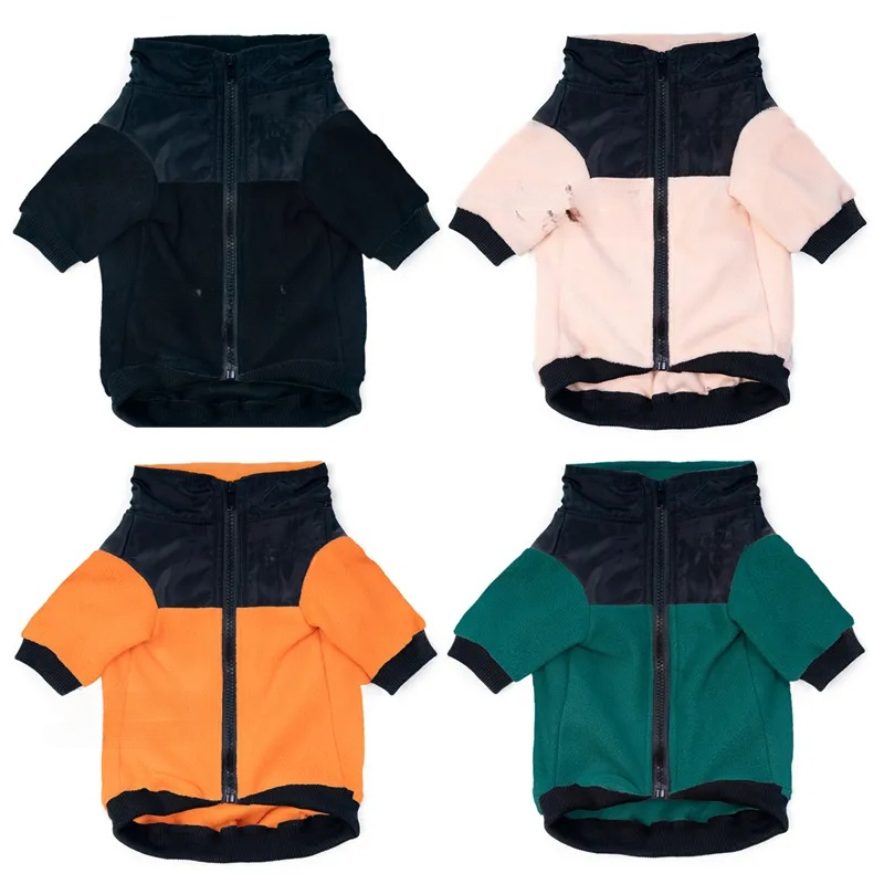 2026 New Soft Warm Fleece Hoodie Splicing Designer Apparel The Dog Face Coats Pet Winter Jacket Cold Weather Clothes For Small Medium Dogs XXXL Black 