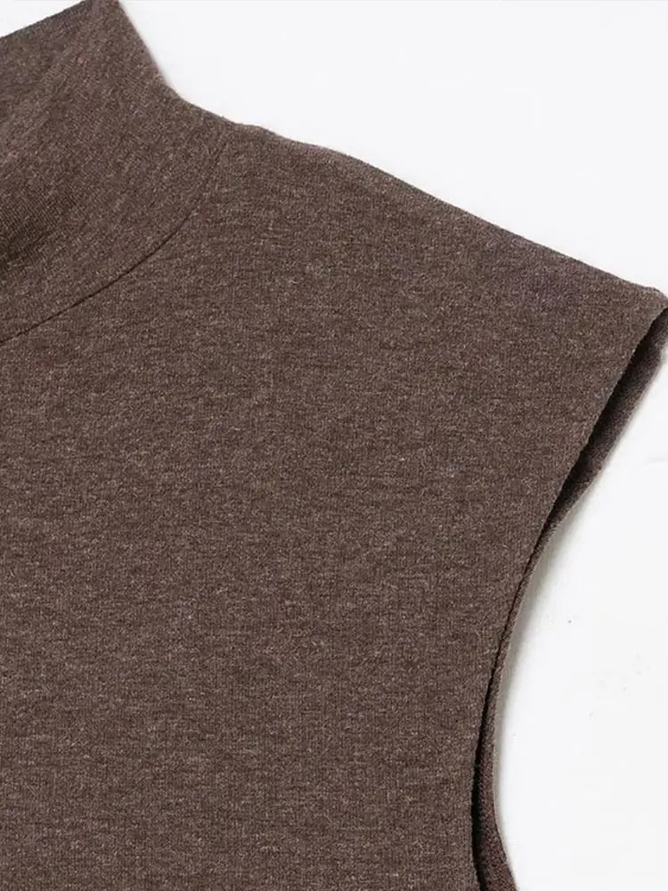 Elegant Lace Patchwork Maxi Dress For Women Fashion High Neck Sleeveless Asymmetrical Hem Long Dress Lady 2026 Chic Party Robes 251225