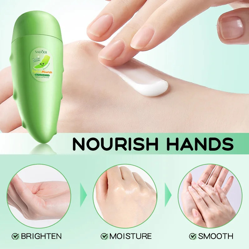 SADOER Peach Aloe Vera Lemon Fruit Hand Cream Moisturizing Brightening Repairing Hand Creams For Hands Skin Care 251222