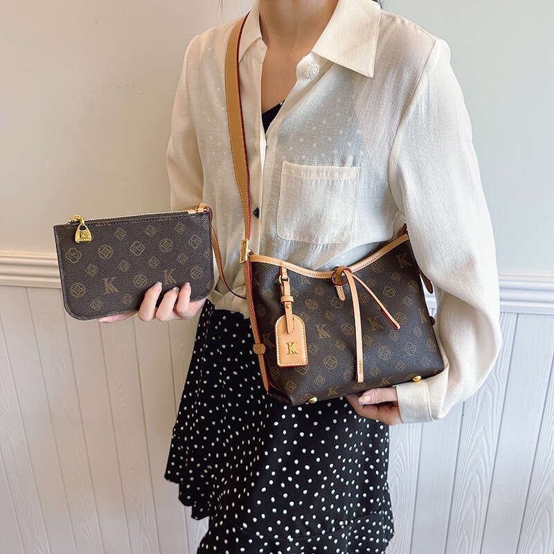 Saianna European Station Quality Color-Block Fashion Print High-Quality Texture Shopping Single Shoulder Underarm Tote Women's Bag