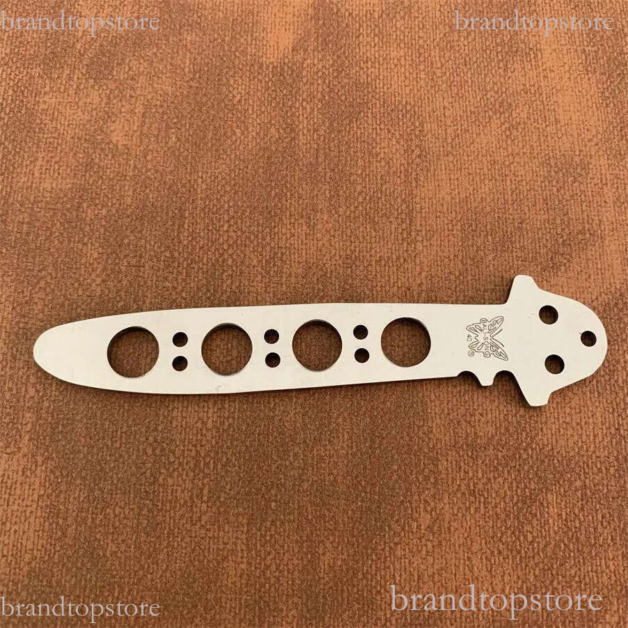 8Models BM42 Trainer Free-swinging Knife 3.74 440C Plain Blade, Stainless steel Handles For BM40 BM41 BM43 BM46 BM47 BM49