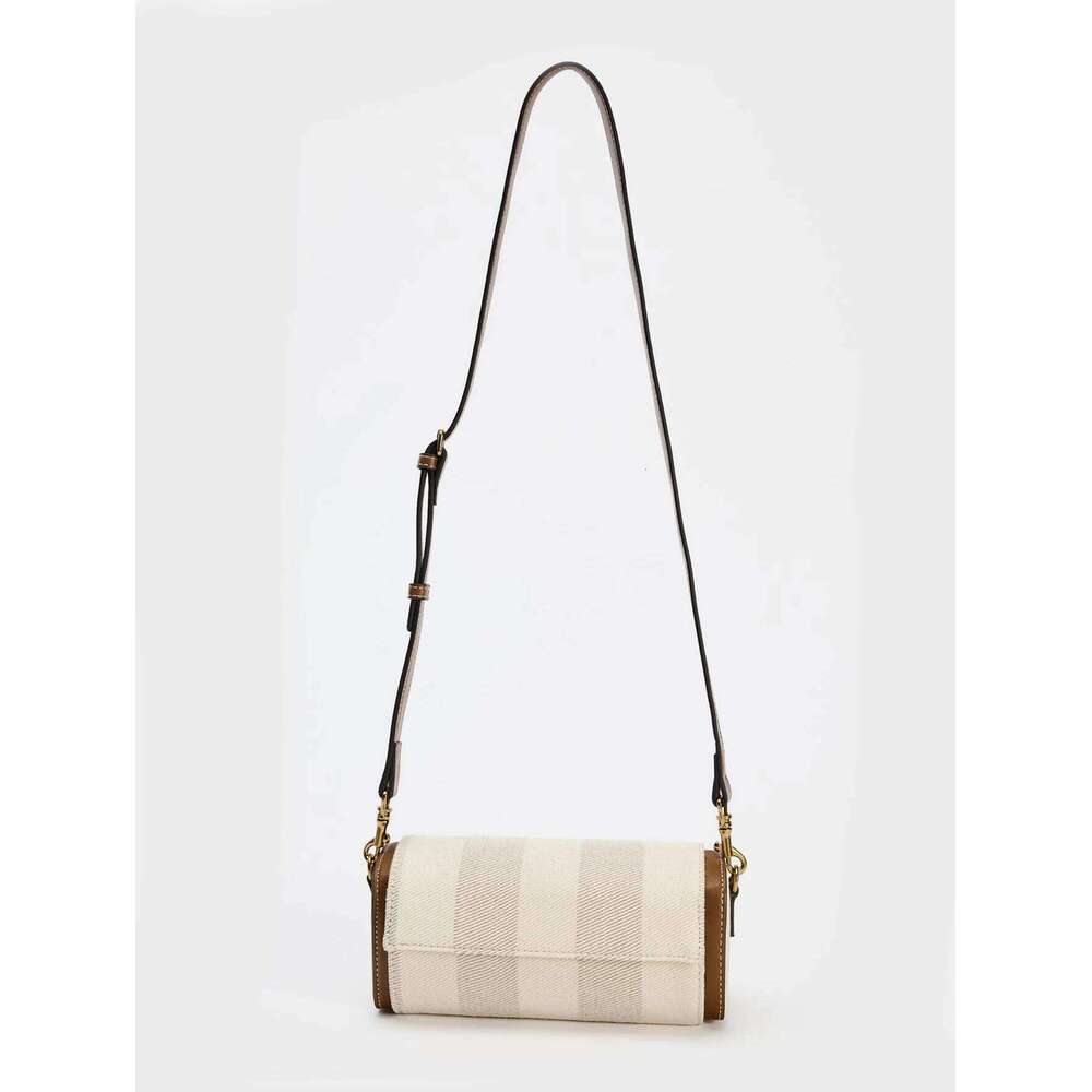 Wide Strap Women's Vintage Crossbody Bag Summer Tote Ladies Luxury Handbags One Shoulder Armpit Small Cylinder Bags For Femele