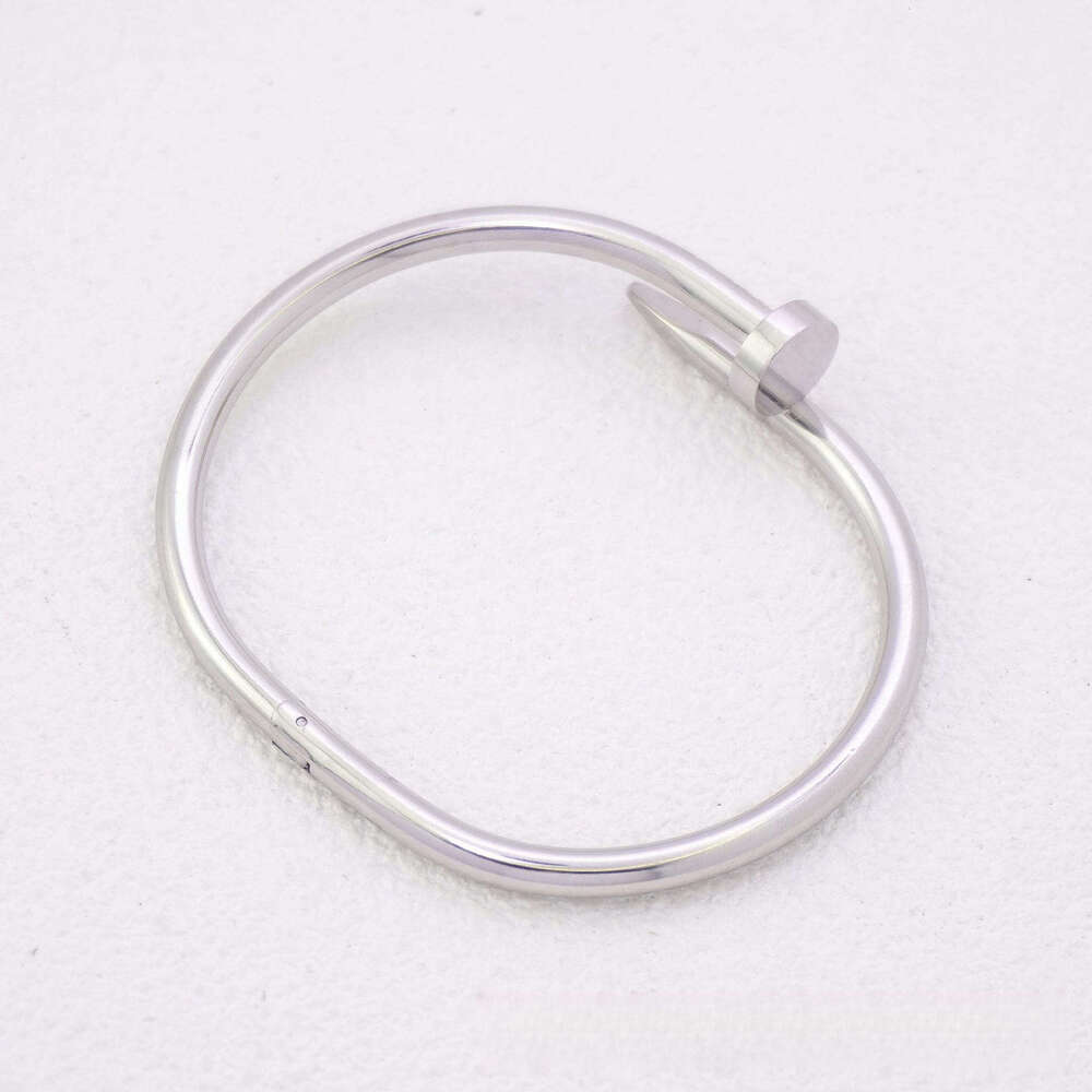Bracelet for Women 18K Gold Round Smooth Snap Button Hot Selling European American Trendy Fashion Ins High-End Versatile Jewelry