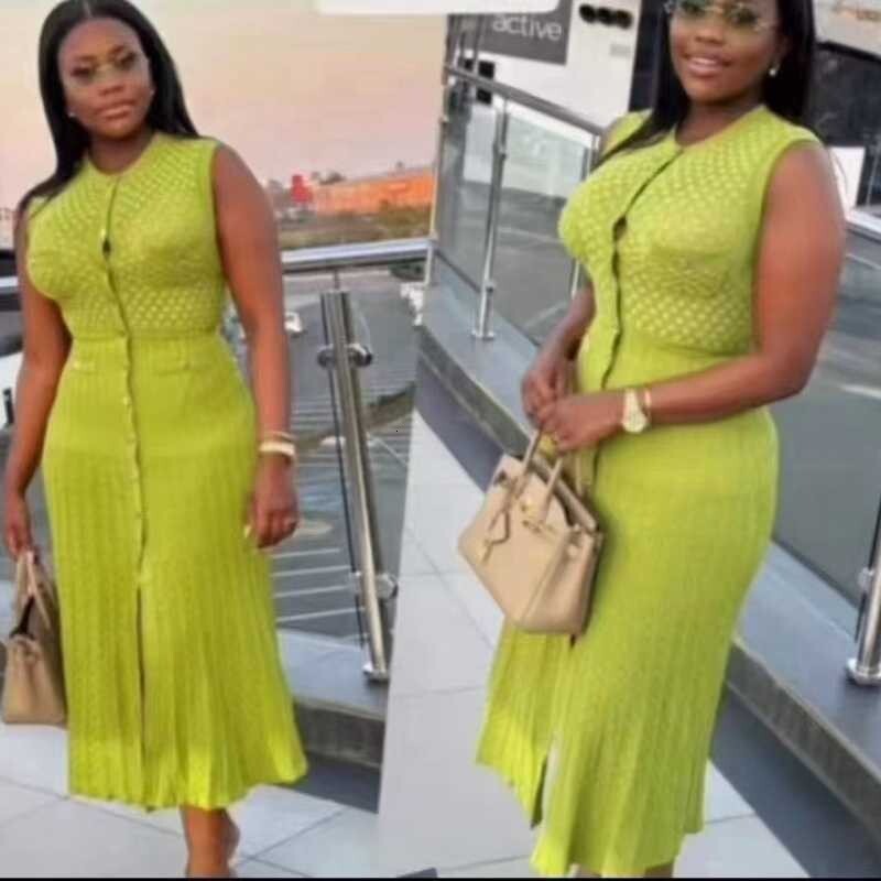 French-style Elegant And Fashionable Casual Short-sleeved European-american Style Trendy Long-length Multi-functional Fitted Dress