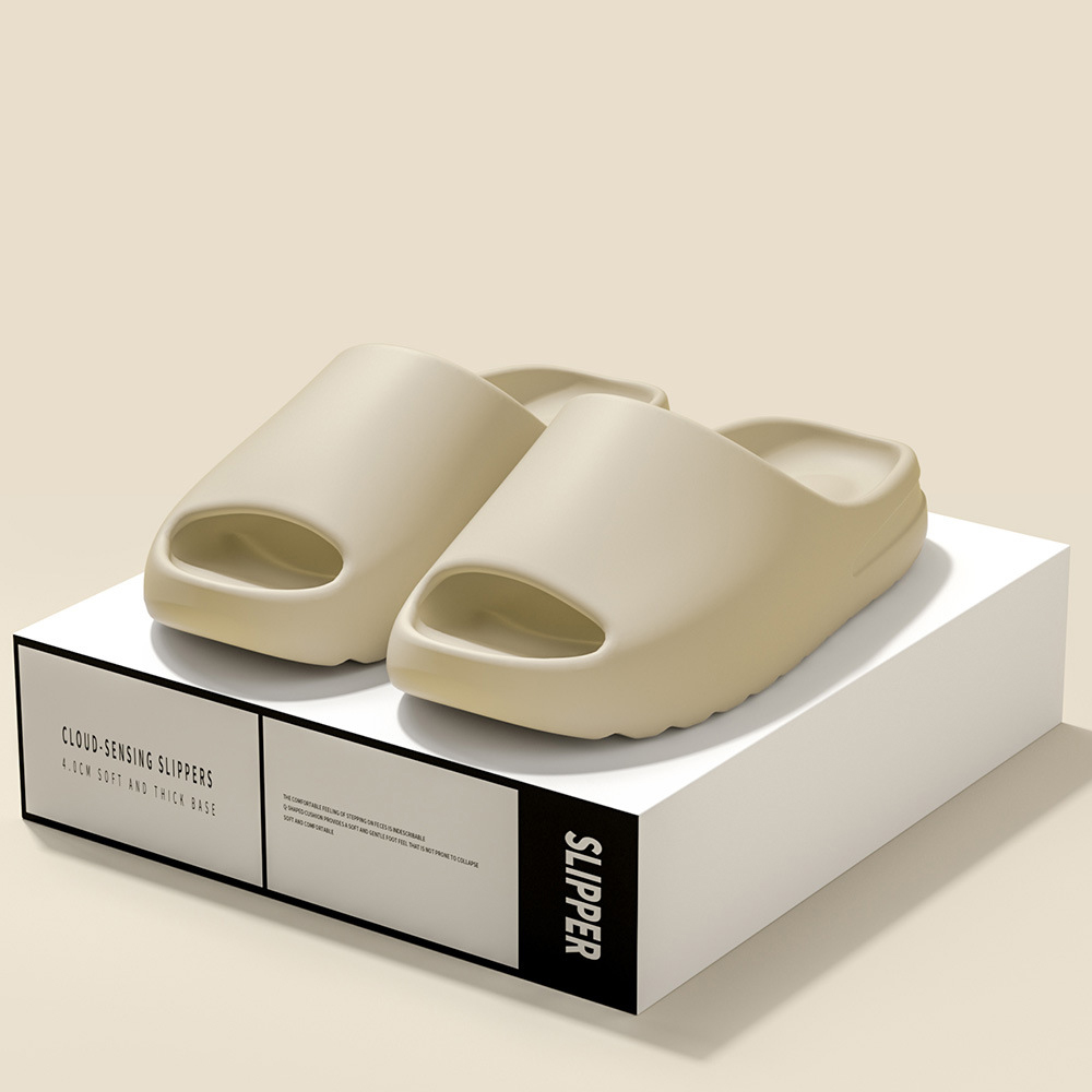 2026 Summer New Slippers for Men Thick-soled Anti-slip Wear-resistant Sandals for Women Home and Outdoor Beach Shoes