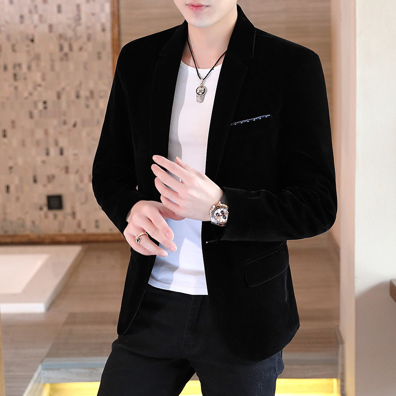 Mens Suit Korean Style Trendy Slim Fit Spring Autumn Single Suit Mens Plaid Small Suit Casual Mens Jacket 230718