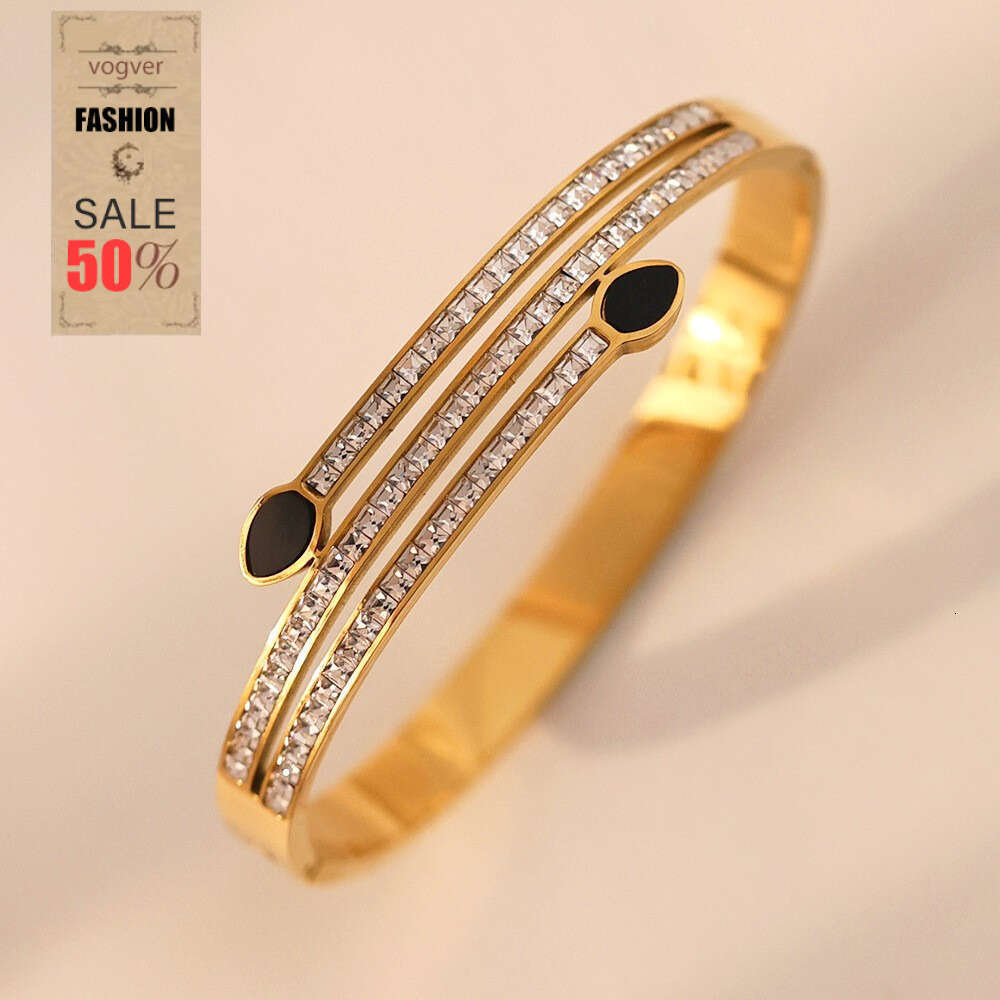 Bracelet for Women Electroplated Gold Four-Leaf Clover Ins Style High-End Non-Fading Wholesale Jewelry