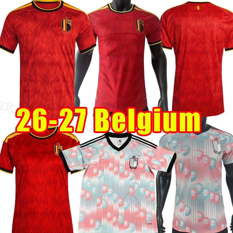 BELGIUM 2026 2027 soccer jerseys National Team DE BRUYNE HAZARD COURTOIS LUKAKU TIELEMANS 26 27 Batshuayi Football Shirt Kits Men Adult women